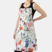 Sommerliche Wildblumen, wasserfarbenes nahtloses M Schürze (InSitu)