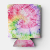 Sommerliche Wirbel: Pastellfarbene Krawatte-Muster Dosenkühler (Rückseite)