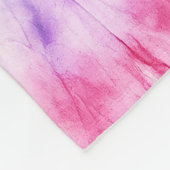 Sommerliche Wirbel: Pastellfarbene Krawatte-Muster Fleecedecke (Ecke)