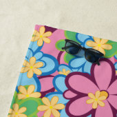 Sommerlicher 60er Blume Muster Strandtuch (Beispiel)