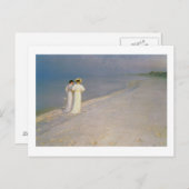 Sommerlicher Abend am Südstrand von Skagen Postkarte (Vorne/Hinten)