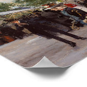 Sommerlicher Abend in Tivoli | Paul Fischer Poster (Ecke)