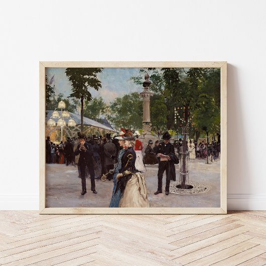 Sommerlicher Abend in Tivoli | Paul Fischer Poster