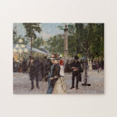 Sommerlicher Abend in Tivoli | Paul Fischer Puzzle (Horizontal)