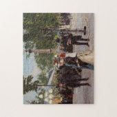 Sommerlicher Abend in Tivoli | Paul Fischer Puzzle (Vertikal)