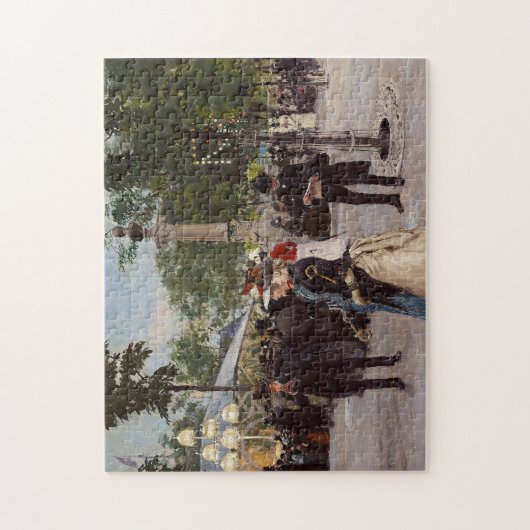 Sommerlicher Abend in Tivoli | Paul Fischer Puzzle (Vertikal)