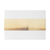 Sommerlicher Abend Sonnenuntergang Rustikale Hochz Einladungsbanderole (Rückseitenbeispiel)