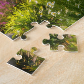 Sommerlicher Bergsee-Reflexionspuzzle Puzzle (Seite)