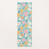 Sommerlicher Blumenprint Yogamatte (Vorderseite)
