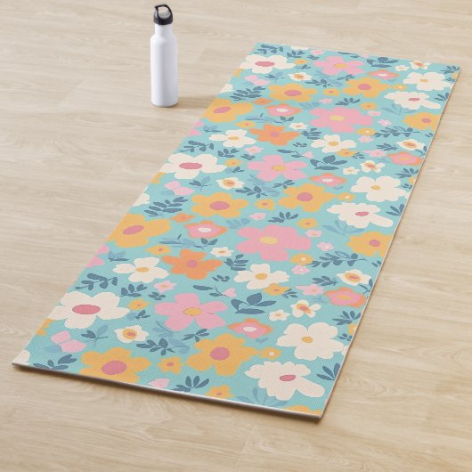Sommerlicher Blumenprint Yogamatte (Beispiel)