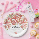 Sommerlicher Garten Wasserfarbe Pappteller (Party)