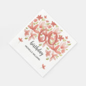 Sommerlicher Garten Wasserfarbe Serviette (Ecke)