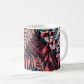 Sommerlicher glänzender Hintergrund mit farbenfroh Kaffeetasse (VorderseiteRechts)