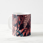 Sommerlicher glänzender Hintergrund mit farbenfroh Kaffeetasse (Vorderseite Links)