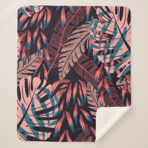 Sommerlicher glänzender Hintergrund mit farbenfroh Sherpadecke