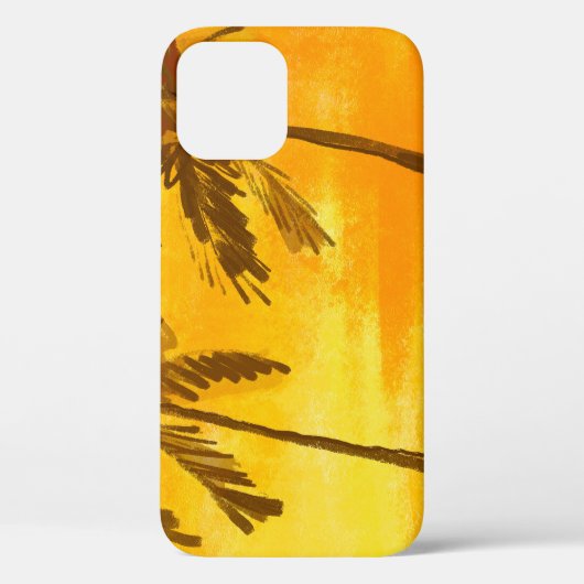 Sommerlicher Hintergrund tropischer Palmen Case-Mate iPhone Hülle (Rückseite)