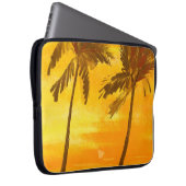 Sommerlicher Hintergrund tropischer Palmen Laptopschutzhülle (Vorne Rechts)