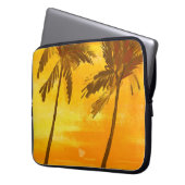 Sommerlicher Hintergrund tropischer Palmen Laptopschutzhülle (Vorderseite Links)