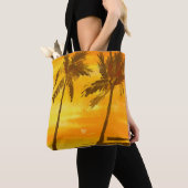 Sommerlicher Hintergrund tropischer Palmen Tasche (Von Nahem)