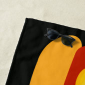 Sommerlicher Hund Strandtuch (Beispiel)