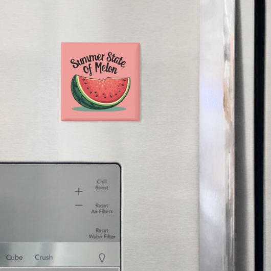 Sommerlicher Melonen-Retro-Frucht-Art Magnet (In Situ (Kühlschrank))
