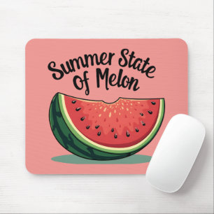 Sommerlicher Melonen-Retro-Frucht-Art Mousepad