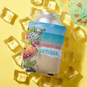 Sommerlicher Personalisierter Strand Dosenkühler