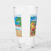 Sommerlicher Personalisierter Strand Glas (Links)