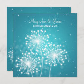 Sommerlicher Sommerspass Türkis Einladung (Vorne/Hinten)