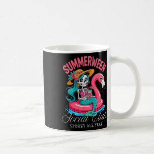 Sommerlicher Sozialklub Spooky Ganzjährig Skelett Kaffeetasse