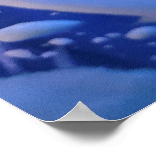 Sommerlicher Spaß beim Autowaschen Poster (Ecke)