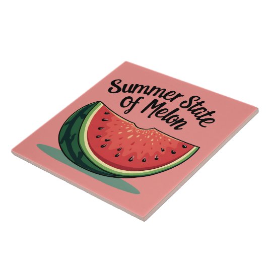 Sommerlicher Staat von Melon Retro Fliese (Seite)