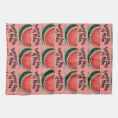 Sommerlicher Staat von Melon Retro Geschirrtuch (Horizontal)