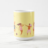 Sommerlicher Strandspaziergang Party Tee Kaffeetasse (Mittel)