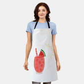Sommerlicher T - Shirt, Frischsaftdesign Schürze (Getragen)