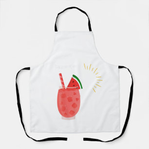 Sommerlicher T - Shirt, Frischsaftdesign Schürze