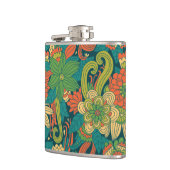Sommerliches Blumenmuster Flachmann (Links)