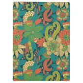 Sommerliches Blumenmuster Klemmbrett (Rückseite)