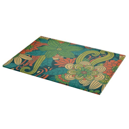 Sommerliches Blumenmuster Schneidebrett (Ecke)