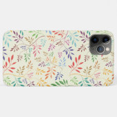 Sommerliches, fröhliches mehrfarbiges Leaf-Muster Case-Mate iPhone Hülle (Rückseite (Horizontal))