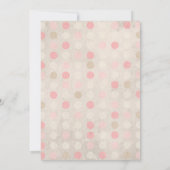 Sommerliches Herz in Rosa und Grün Einladung (Rückseite)