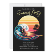 Sommerliches Party - Surfen bei Sonnenuntergang