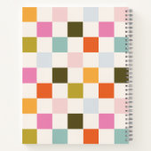 Sommerlicht und Retro geprüft Notizblock (Rückseite)