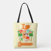 Sommerliebe Slogan Tasche (Rückseite)