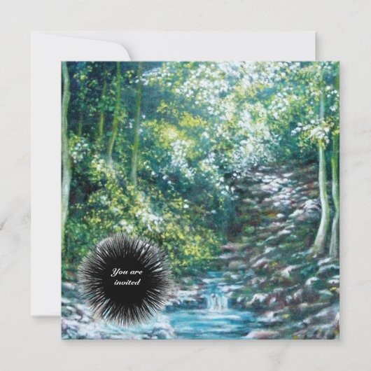 SOMMERLIEGEN IM WALD EINLADUNG (Vorderseite)