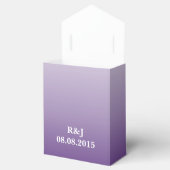 Sommerlila ombre lila Hochzeit Geschenkschachtel (Geöffnet)