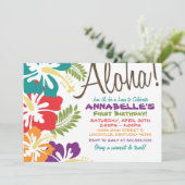 Sommerluau Hawaiianische Einladung (Stehend Vorderseite)