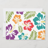 Sommerluau Hawaiianische Einladung (Rückseite)