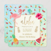 Sommerluau-Party Einladung (Vorne/Hinten)