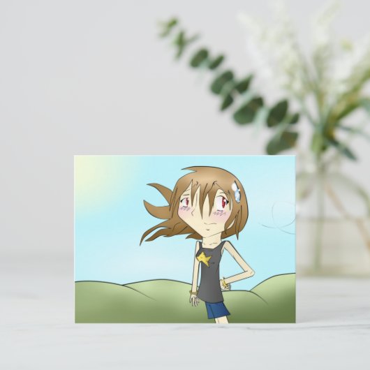 Sommerluft Postkarte (Stehend Vorderseite)